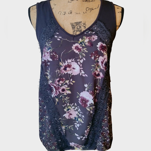 Maurices Floral Tank Top With Fringe - Picture 4 of 10